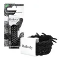 Bellody® Original Haargummis - Stylisch geflochtener Haargummi mit starkem Halt (4er Set - Classic Black) - Damen Haarschmuck in Schwarz