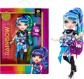 Rainbow High Junior High Edición Especial Holly De'Vious - Muñeca de moda azul y