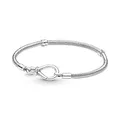 PANDORA Moments Armband Silber mit Unendlichkeits Verschluss 590792C00 590792C00-21 cm