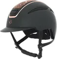 Covalliero Reithelm Elite, Damen Reithelm, Optimale Belüftung, Kunstlederriemen, Herausnehmbares Innenfutter, ABS Hartschale, roségold, M/56-58cm