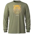 Smartwool Unisex Merino Geometric Bear Langarmshirt - XL - Winter Moss