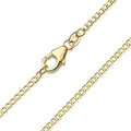 Materia Damen Panzerkette Gold 333 - Halskette 8k Echtgold 1,2g / 1,6mm breit K84-40
