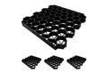 relaxdays Rasengitter Kunststoff im Set, 50x50 cm, 4-St., 4er Pack