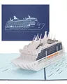 Pop Up Karte Kreuzfahrtschiff – 3D Geburtstagskarte Modell Kreuzfahrt – Reise...