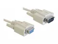 Delock Sub-D9 2m 2m Sub-D9 Sub-D9 Grau Serien-Kabel