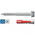 50x Fischer Duopower 10x 50 Nylon-Dübel mit Schraube.