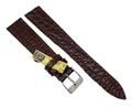 Uhrenarmband Louisiana Kroko für Patek 18/14mm braun Deutscher Hersteller / 56