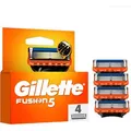 Gillette Rasierklingen Fusion5, für Herrenrasierer, 5-fach Klinge, 4 Stück