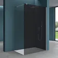 Mai & Mai Duschwand für Dusche Duschabtrennung 110x200cm Walk-In ESG-Sicherheitsglas 10mm NANO Glas BRAM1 Bremen2VG