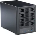 Xystec Festplattengehäuse: 4-Fach-Festplatten-Gehäuse für 3.5" & 2.5" (SATA), RAID, USB & eSATA (4 Fach Festplattengehäuse, Festplatten Tower, Festplattenhalter)