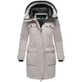 Navahoo Winterjacke Eissturm 14 Wasserabweisende Jacke mit Kapuze grau M (38)