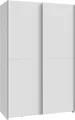 FORTE Schwebetürenschrank 2 Schiebetüren, Made in Europe, stabil und zeitlos (5 Breiten: 120 -200cm, Höhe ca. 190cm) in verschiedenen Farben und Breiten