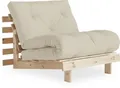 Daybett KARUP DESIGN "Roots Sofa Bed, Schlafsofa, Daybett, Bettfunktion, FSC-Massivholz", beige, B:90cm H:85cm