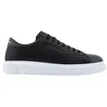 A|X Armani Exchange für Herren. XUX123XV53400002 Action Leder Sneakers schwarz (45), Wohnung, Schnürsenkel, Lässig