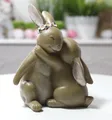 LB H&F Lilienburg Dekofigur Deko Dekoration Ostern Frühling Frühjahr Osterhase Tischdeko Figur (modern Shabby kaufen 2024 niedlich süß Geschenk Idee Osterfigur Paar Frühlingsdeko Frühjahrsdeko Osterfigur aufstellen Tischdeko Sammlerfigur, Dekofigur Hase Rosen Hasenpaar zum hinstellen aufstellen Aufsteller), Osterdeko Osterdekoration Osterschmuck MUTTER UND KIND