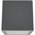 Lucande LED-Deckenleuchte Tanea, 12x12 cm, dunkelgrau, IP54 - Silber/Grau