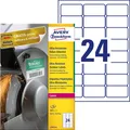 AVERY Zweckform L7912-40 Strapazierfähige Folienetiketten (63,5x33,9 mm auf DIN