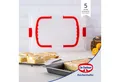 Dr. Oetker Küchenhelfer Backblech mit Transporthaube & Griffen