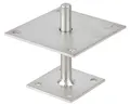 Alberts 218119 Pfostenträger | zum Aufschrauben | galvanisch verzinkt, dickschichtpassiviert | höhenverstellbar 30 - 150 mm | 150 x 150 mm