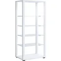 ebuy24 Glasol4 Vitrinenschrank Weiß
