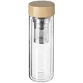 Secret De Gourmet - Doppelwandiger Aufguss, Bambusdeckel, 400 Ml