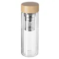 Doppelwandiger Aufguss, Bambusdeckel, 400 ml