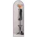 Floordirekt Ganzkörperspiegel Madison Gewölbt Aluminiumrahmen Schwarz 150 x 40 cm