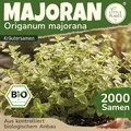 Little Plants BIO Majoran Samen 2000 Majoransamen Kräutersamen Samenfest für Kräutergarten Kräuter Samen Küchenkräuter für Küche, Balkon und Garten