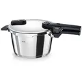 Fissler Schnellkochtopf Vitaquick 4,5 L – Edelstahl, Induktion, 2 Garstufen, Germany - Silber