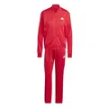 adidas Damen Essentials 3-Stripes Track Suit, pure ruby/white, M