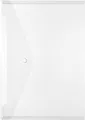 herlitz Dokumententasche, DIN A4, PP, weiß-transparent glaskar, mit weißem Druckknopfverschluss, 0,20 mm, - 6 Stück (10657930)