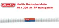 Herlitz Buchschutzfolie 400 mm x 3 m PP transparent selbstklebend Bucheinschlagf