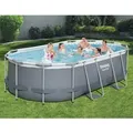 Bestway Power Steel Aufstellpool Oval 427x250x100 cm