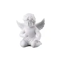 Rosenthal Engel mit Blumenkranz, 8,7 x 6,8 x H 10,2 cm, Porzellan Weiss-matt, inkl. Geschenkbox