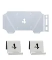 4mount Wall Mount Bracket White for Playstation 4 Pro Set, Halterung Griff für Wand- / Schreibtisch- / horizontale Aufputzmontage