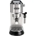 DeLonghi Espressomaschine Dedica Style, EC 685.M, mit Milchaufschäumer, 1,1 Liter, Edelstahl, silber