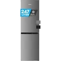 Heinrich ́s Kühlgefrierkombination 247L – Inox, 165L Kühl-/82L Gefrierteil, LED, wechselbarer Türanschlag, leise 39dB, , 181 kWh/Jahr - Silber