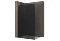 doporro Walk-in-Dusche Duschwand für Dusche Duschabtrennung schwarz Profil Nano Glas, Einscheibensicherheitsglas