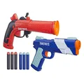 Nerf Fortnite Dual Pack Blaster rot/ blau in Fortnite Design mit Elite Darts