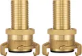 Poppstar 2 Messing Saug- / Hochdruckkupplungen 3/4" Schlauchtülle