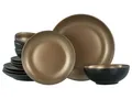 CreaTable Glamour Gold gold Tellerset 12-tlg Steinzeug