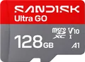 SanDisk microSDXC Ultra GO 128GB (UHS-I, V10, U1, C10, A1, R190 MB/s, Full Video HD