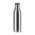 Emsa Trinkflasche Bludrop Eco, Edelstahl, Blau, Silberfarben, 0.7 L, N31127