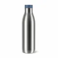 Emsa Trinkflasche Bludrop Eco, Edelstahl, Blau, Silberfarben, 0.7 L, N31127