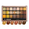 Profusion Cosmetics Gold Rush Lidschattenpalette, 21 Farbtöne mit kostenlosen Pro Series Make-up Pinsel