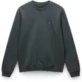 NAPAPIJRI Herren Sweatshirt - BALIS CREW 1, Small Flag, Rundhals, Regular Fit, warm gefüttert, einfarbig
