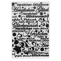 Ideen mit Herz Prägeschablone | 15 cm x 10 cm | passend für gängige Präge- & Stanzmaschinen (Herzlichen Glückwunsch)