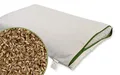 mudis Naturkissen&mehr Bio Dinkelkissen 40x60,Schlafkissen-Zweitkissen,stützend und Atmungsaktiv,Füllung in extra Bio Baumwoll Innennetz,