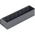 Alutec 66029 Sichtlagerkasten (L x B x H) 400 x 91 x 81 mm Dunkelgrau 1 St.