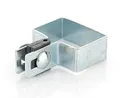 Endschelle rechteckig im SET 60x40mm für Ø4mm Draht - Verzinkt Zaunschelle für Zaunpfosten - Befestigung von Gitterstabmatten - Zaunschellen Schelle Strebenschelle Pfostenschelle